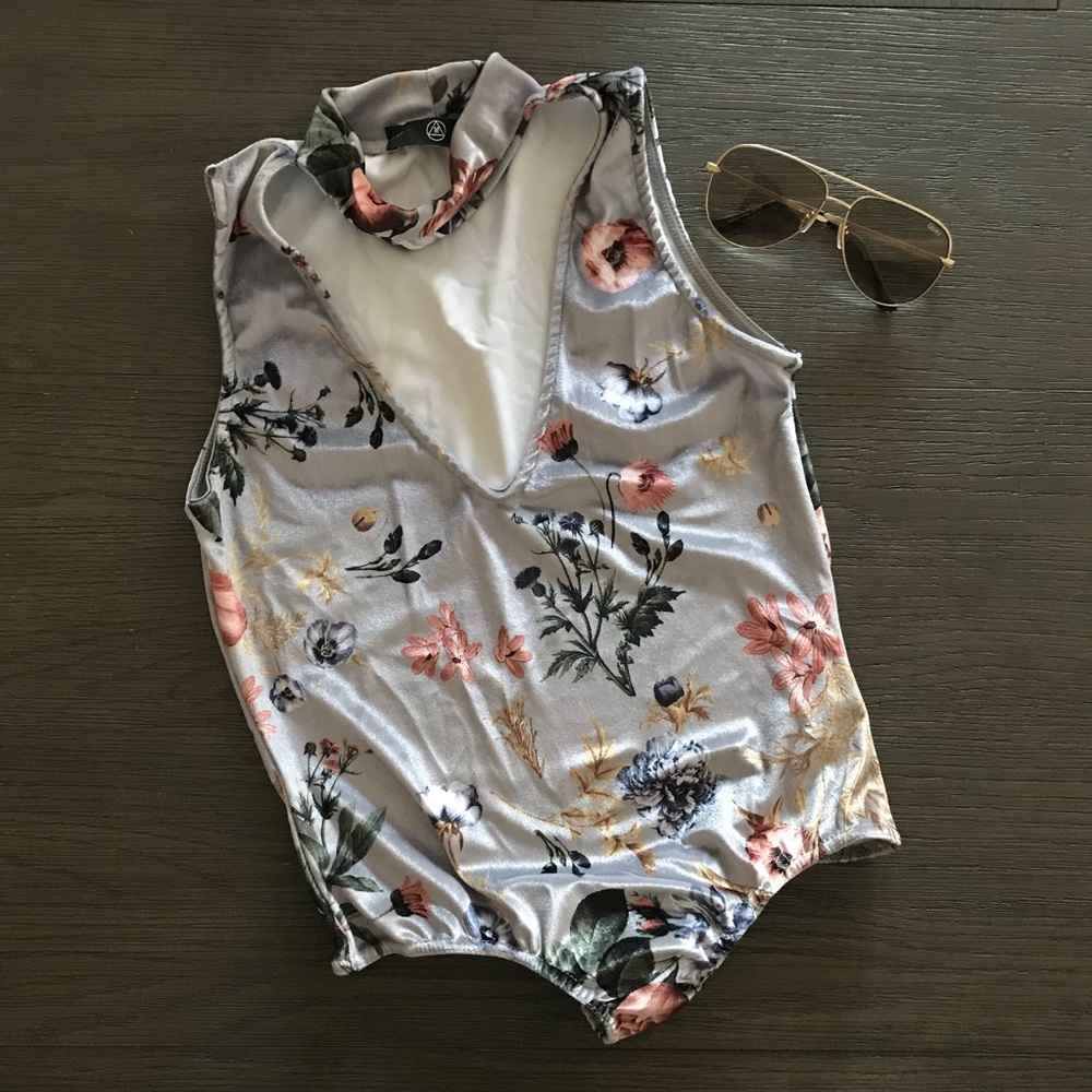 Floral body suit